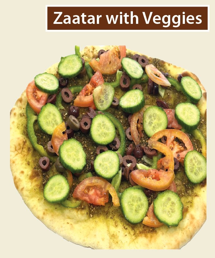 zaatar with veggies